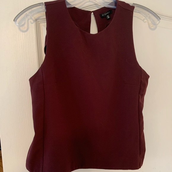 Plum blouse with open back - Picture 7 of 7
